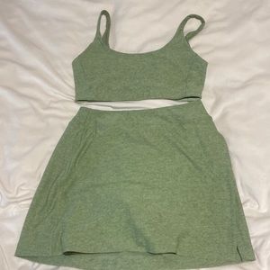 Outdoor voices skort and bra